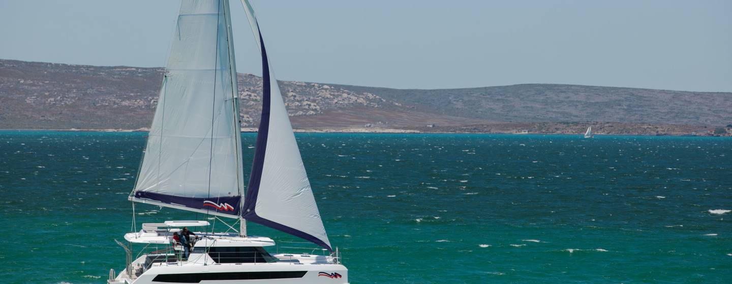 Moorings 4200 under sail